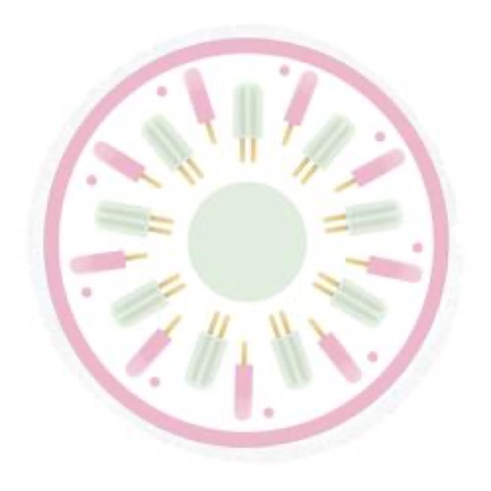 summer & rose Claire Roundie Popsicle Beach Towel